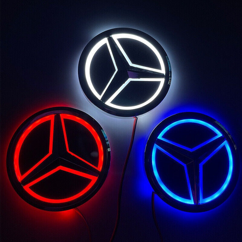 Mercedes-Benz 5D LED Logo Light Car Logo Led Lighted Emblem Tail Rear Badge S300L S350